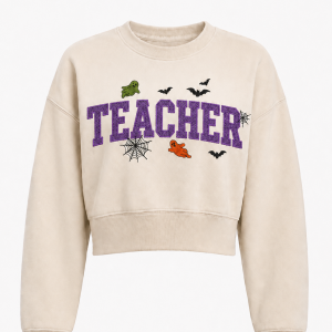 Purple Spooky Teacher
