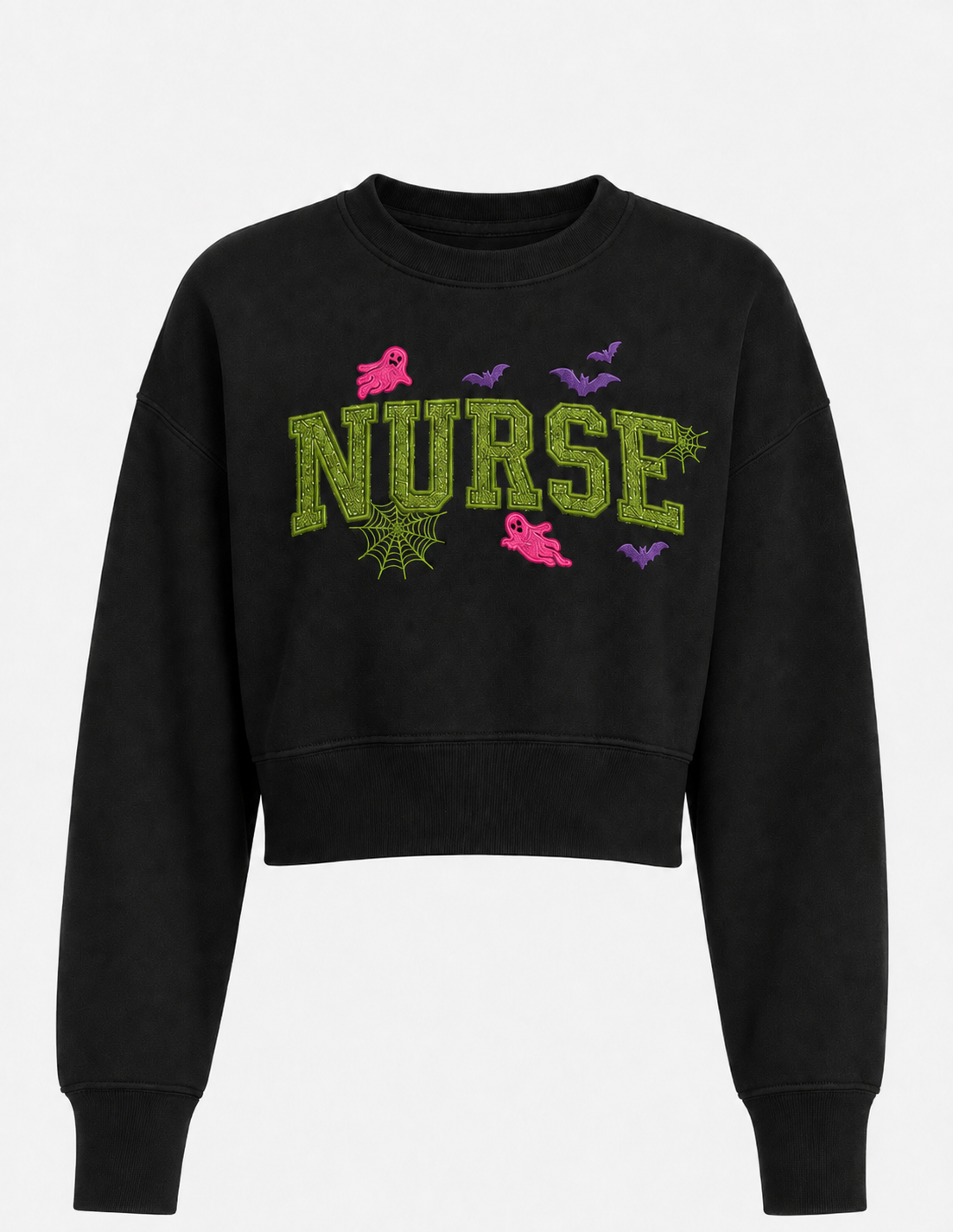 Black Spooky Nurse Sweater - Image 3